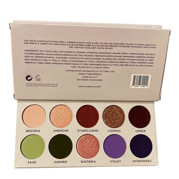 ACE BEAUTE Violet Sage Eyeshadow Palette - Picture 3 of 3